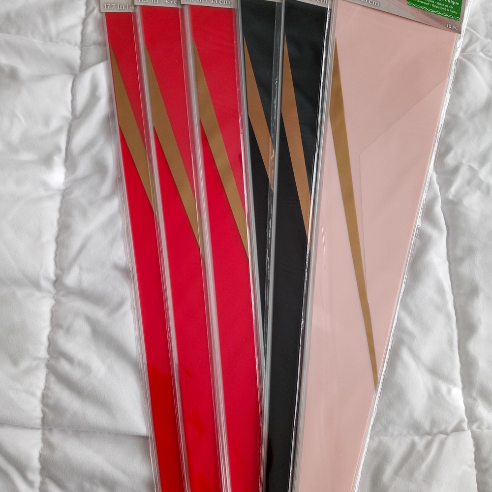 Ashland Pink and Gold Single Stem Sleeve